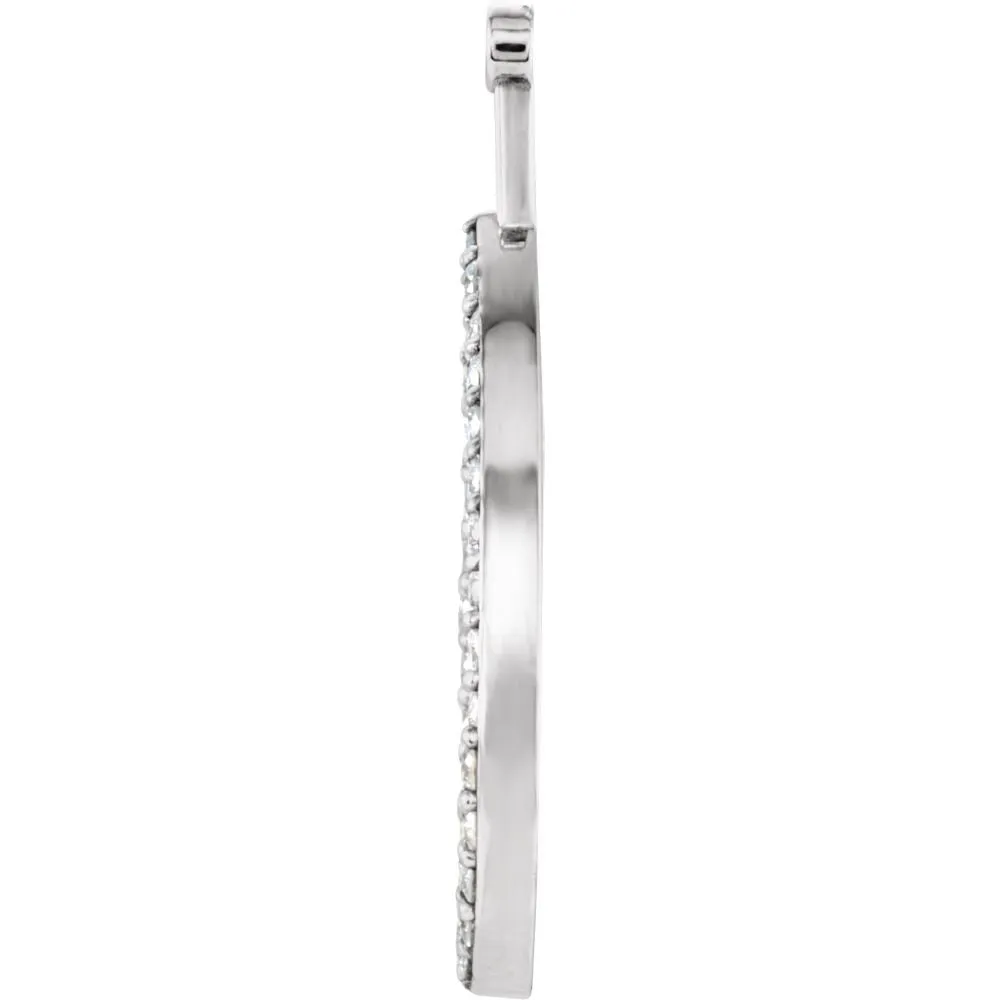 14k White Gold 1/3 CTW Diamond Earring Jackets