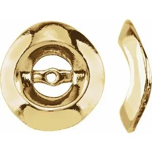14K Yellow 3.7mm ID Earring Jackets
