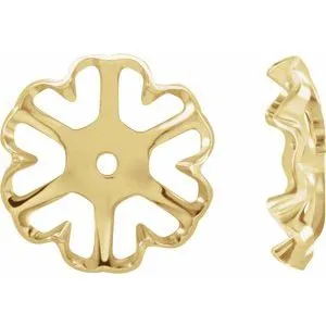 14K Yellow 4.5 mm ID Earring Jackets
