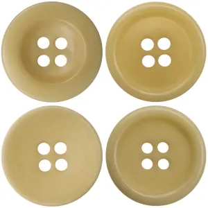15-20MM Light Yellow Eco-Friendly Fruit Buttons 10pcs