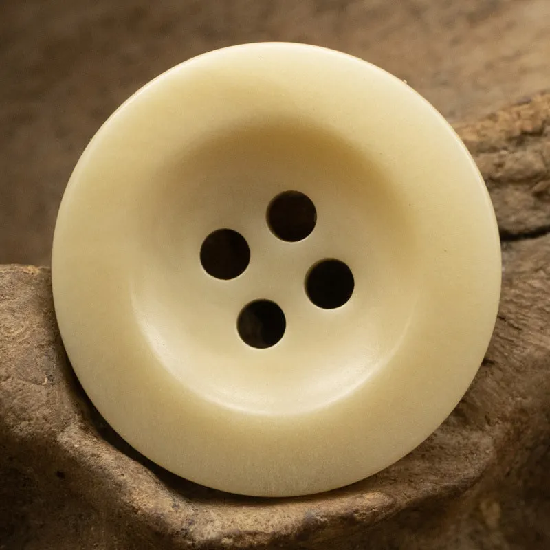 15-20MM Light Yellow Eco-Friendly Fruit Buttons 10pcs