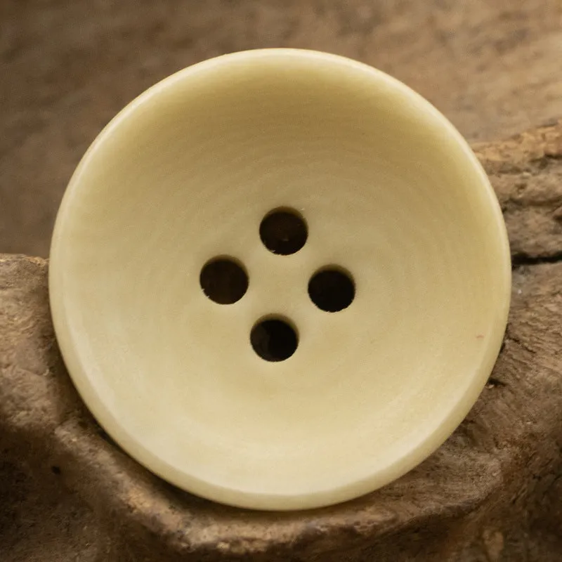 15-20MM Light Yellow Eco-Friendly Fruit Buttons 10pcs