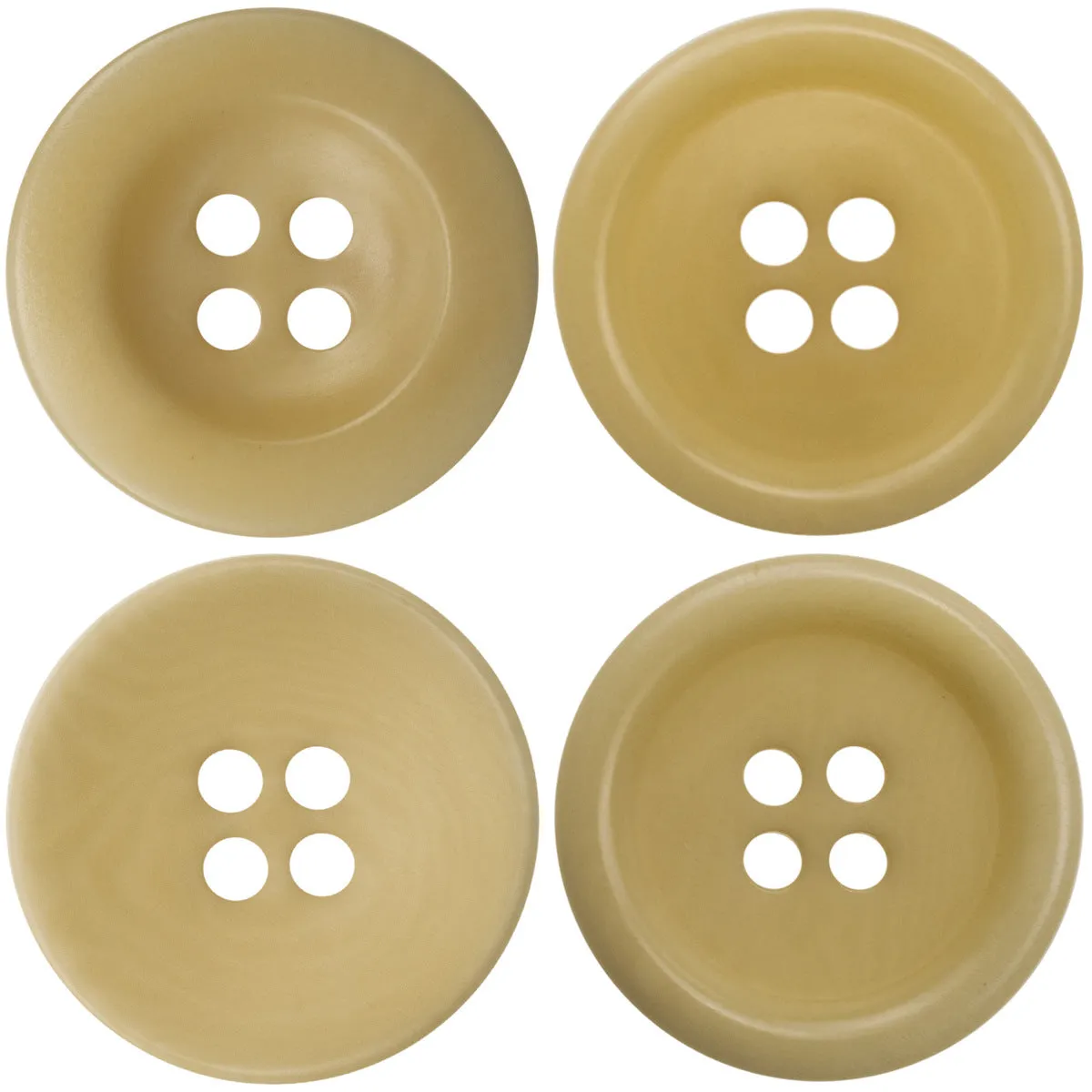15-20MM Light Yellow Eco-Friendly Fruit Buttons 10pcs