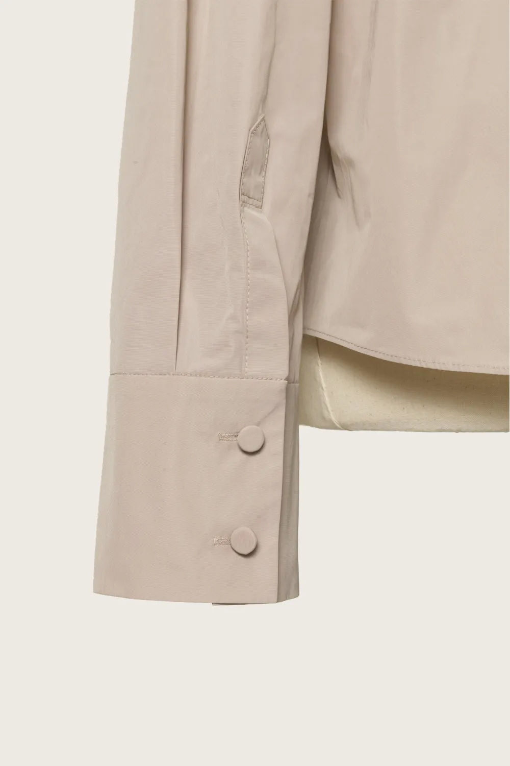 25SS FAILLE BOW PAYO SHIRT_BEIGE