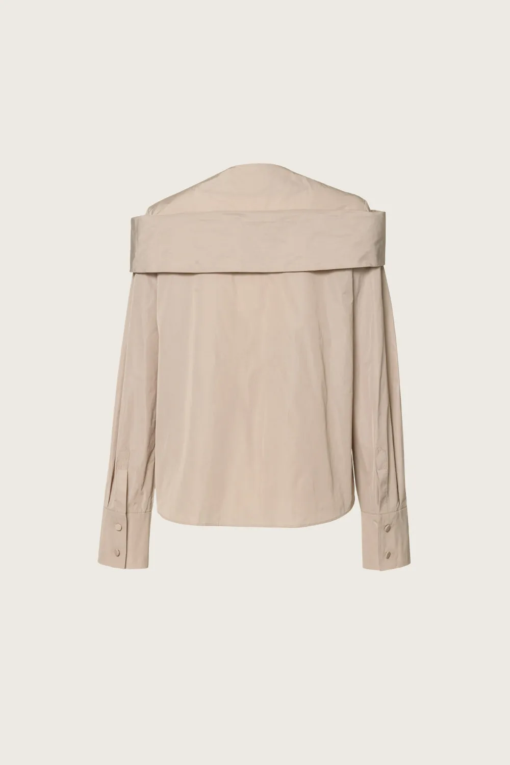 25SS FAILLE BOW PAYO SHIRT_BEIGE