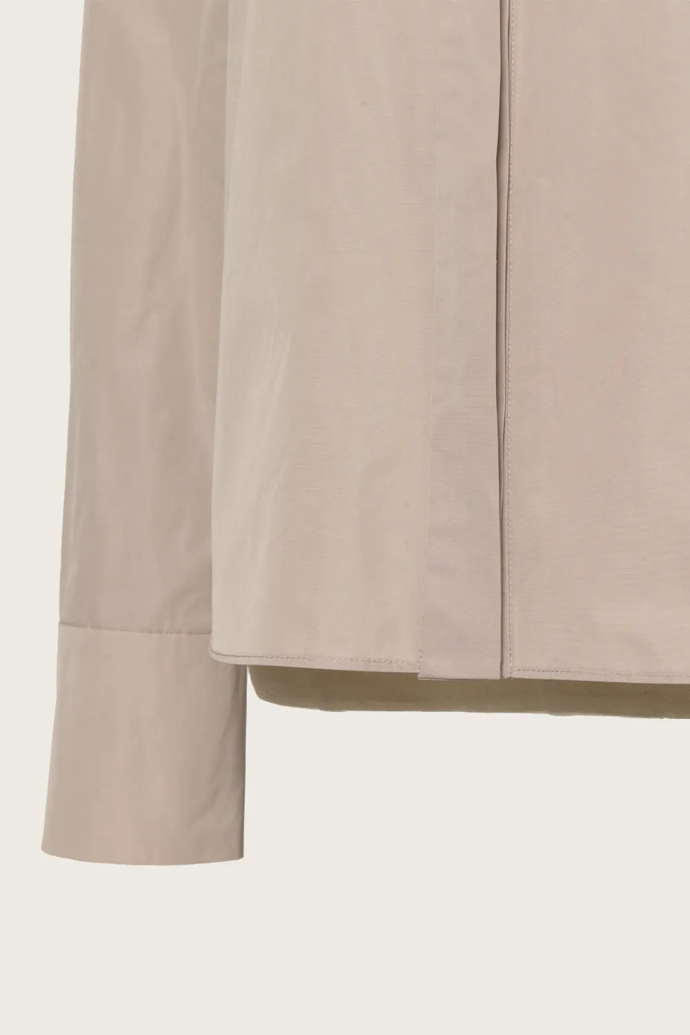25SS FAILLE BOW PAYO SHIRT_BEIGE