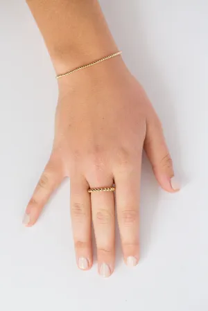 3mm Ring in 14k Yellow Gold Filled Beads