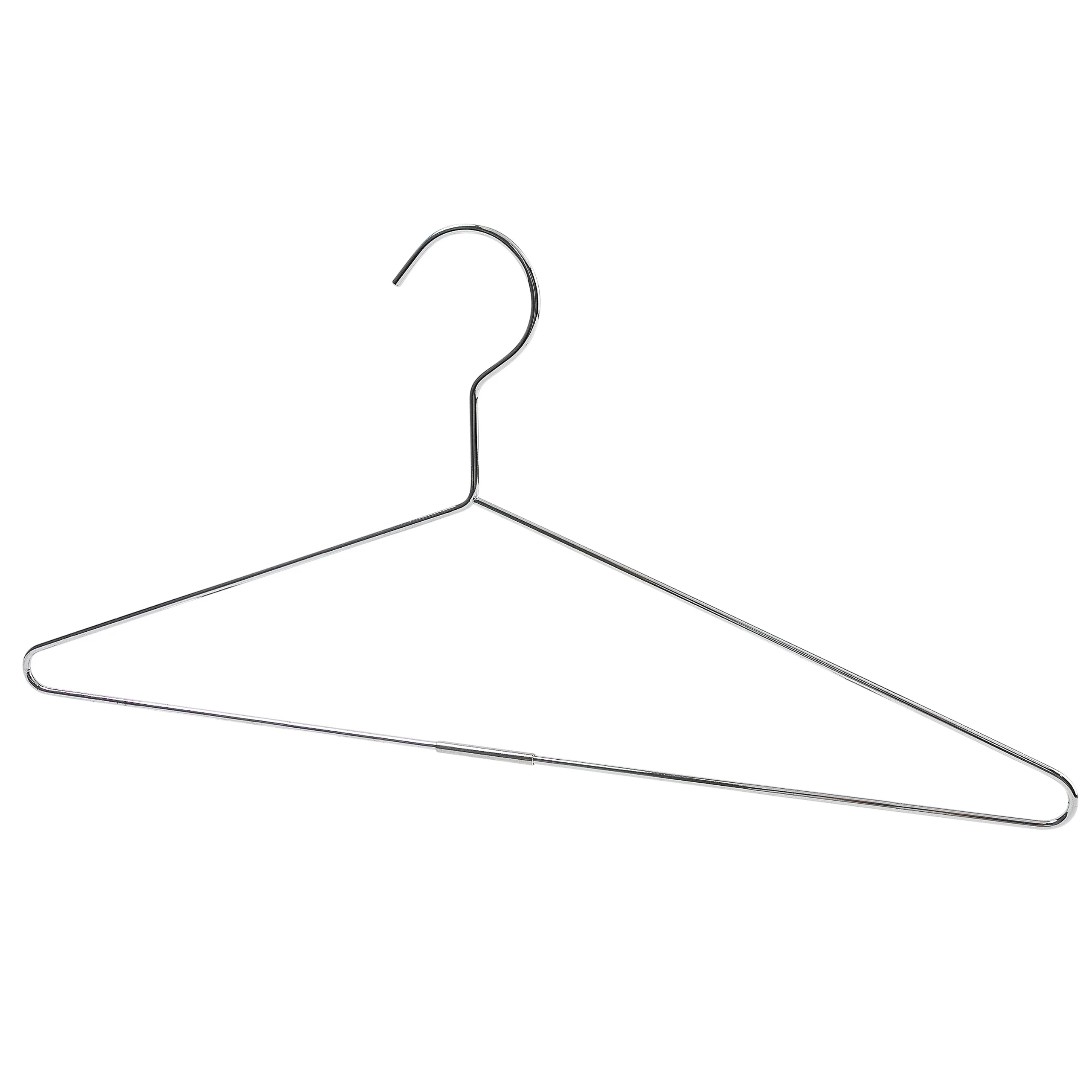 43cm Metal Coat Hanger with Bar (3.5mm thick) Sold in Bundles of 25/50/100