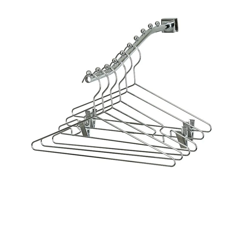 43cm Metal Coat Hanger with Bar (3.5mm thick) Sold in Bundles of 25/50/100