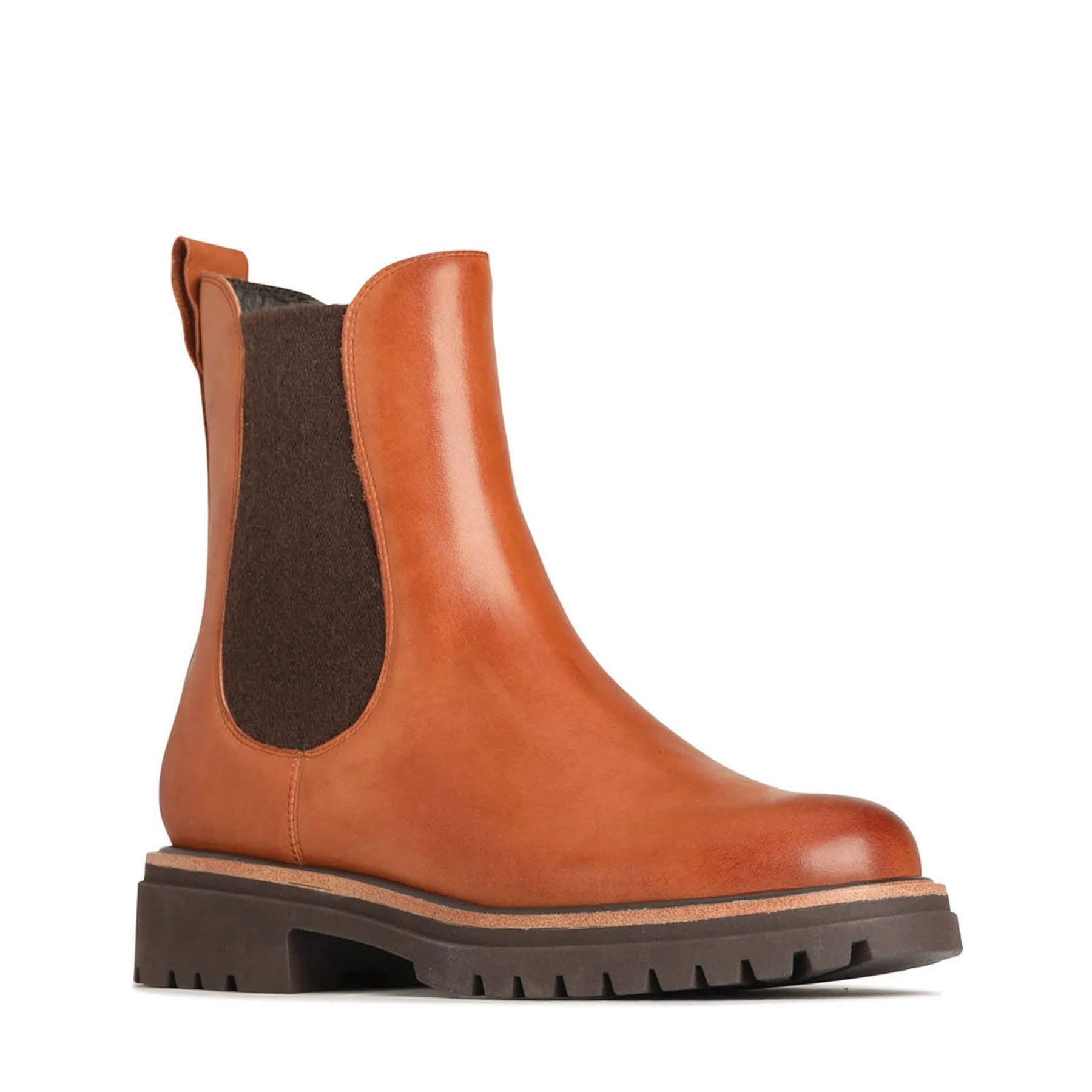 ABBEY LEATHER CHELSEA ANKLE BOOTS