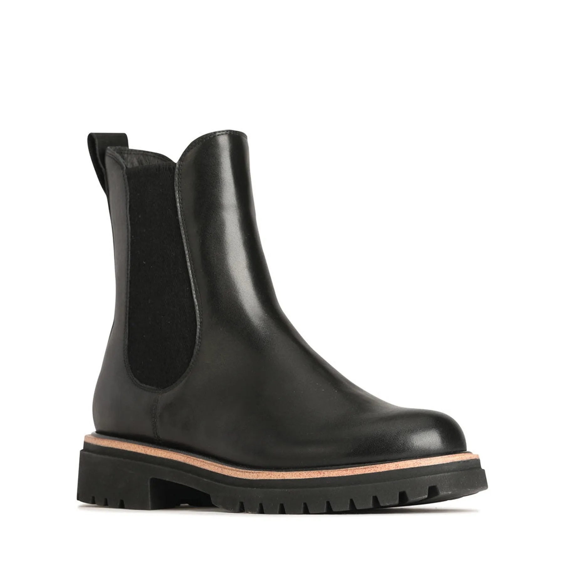 ABBEY LEATHER CHELSEA ANKLE BOOTS
