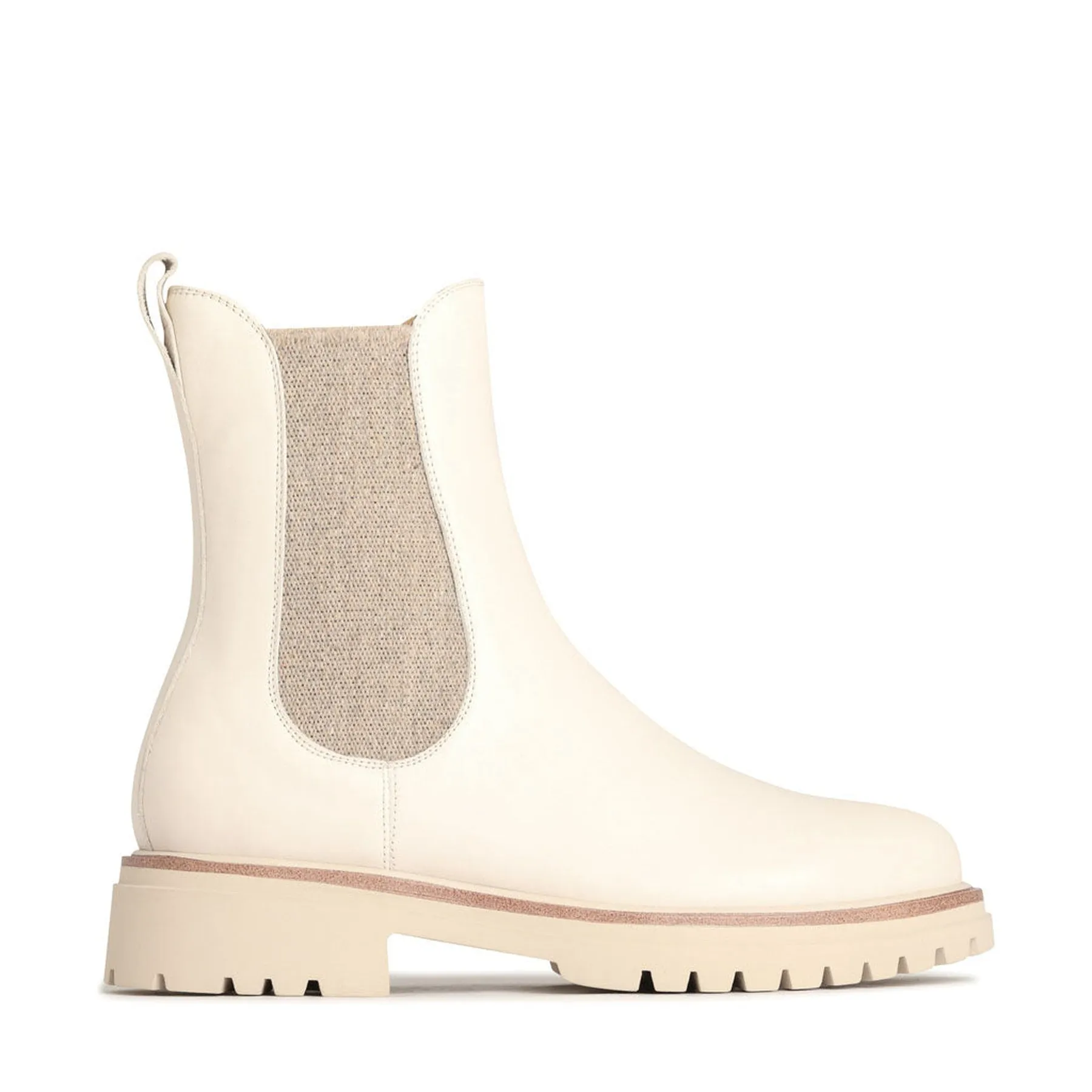 ABBEY LEATHER CHELSEA ANKLE BOOTS