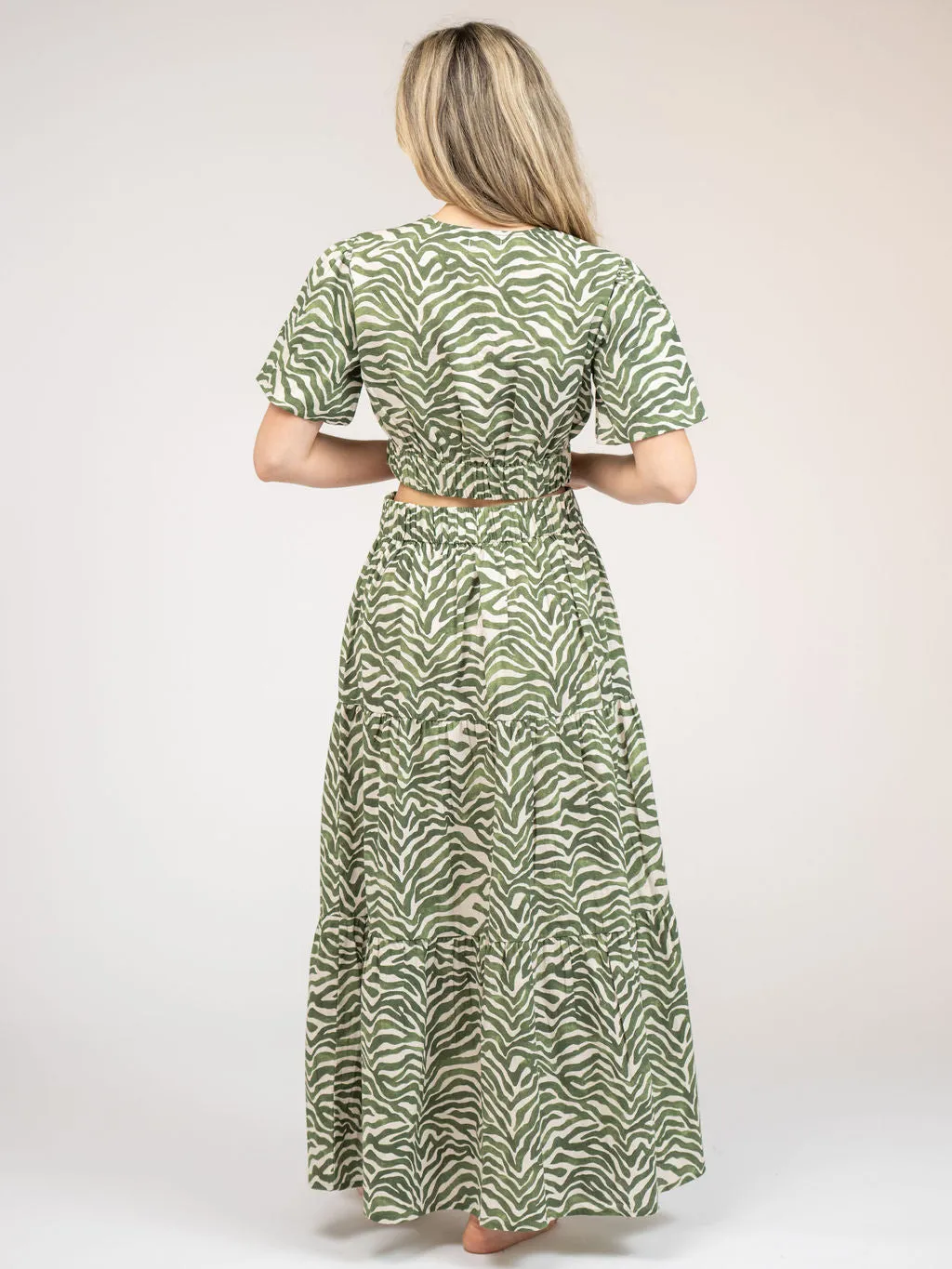 Abby Top in Zebra Green by Beau & Ro