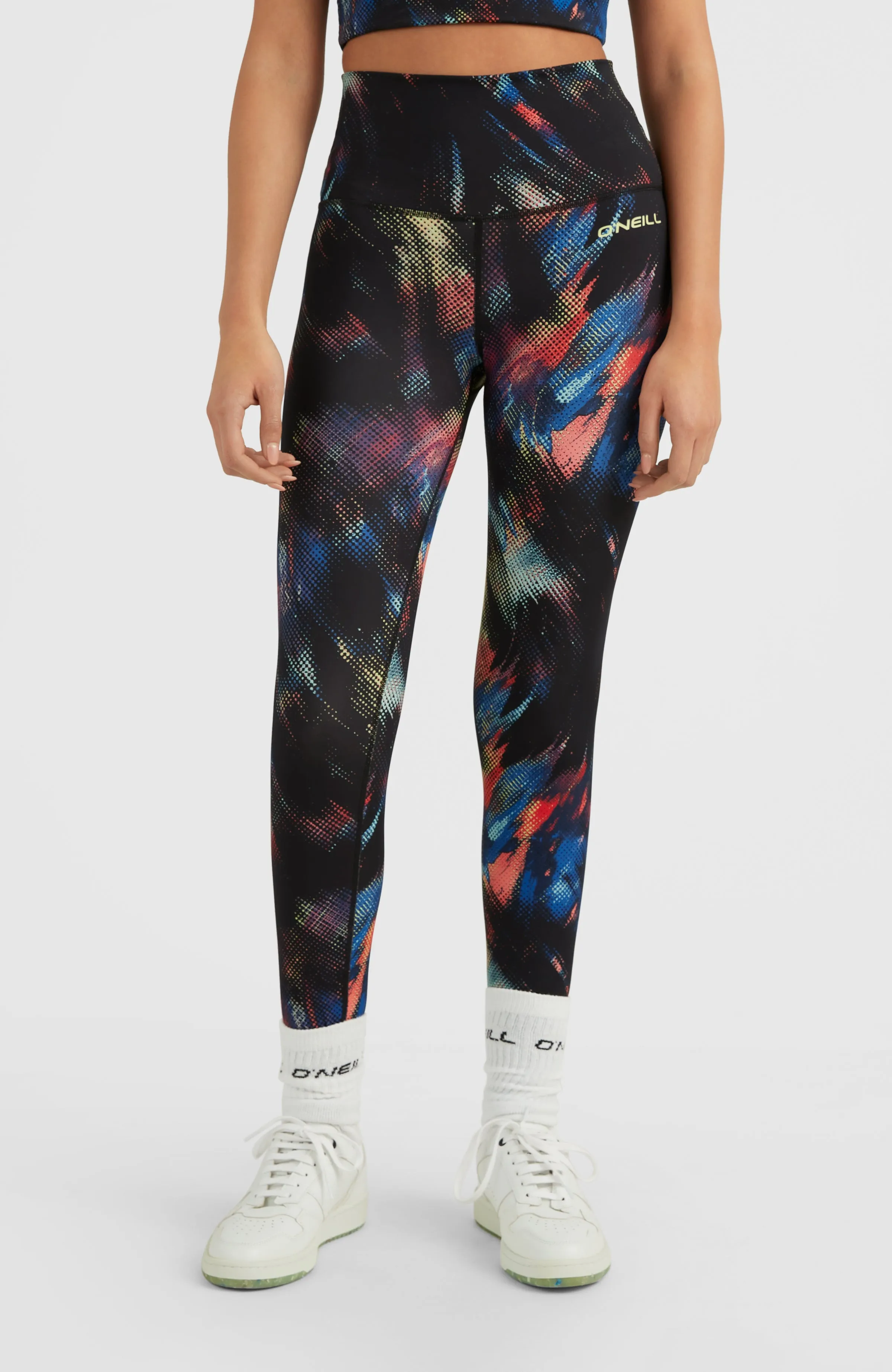 Active High Waist Leggings | Black Future Fade
