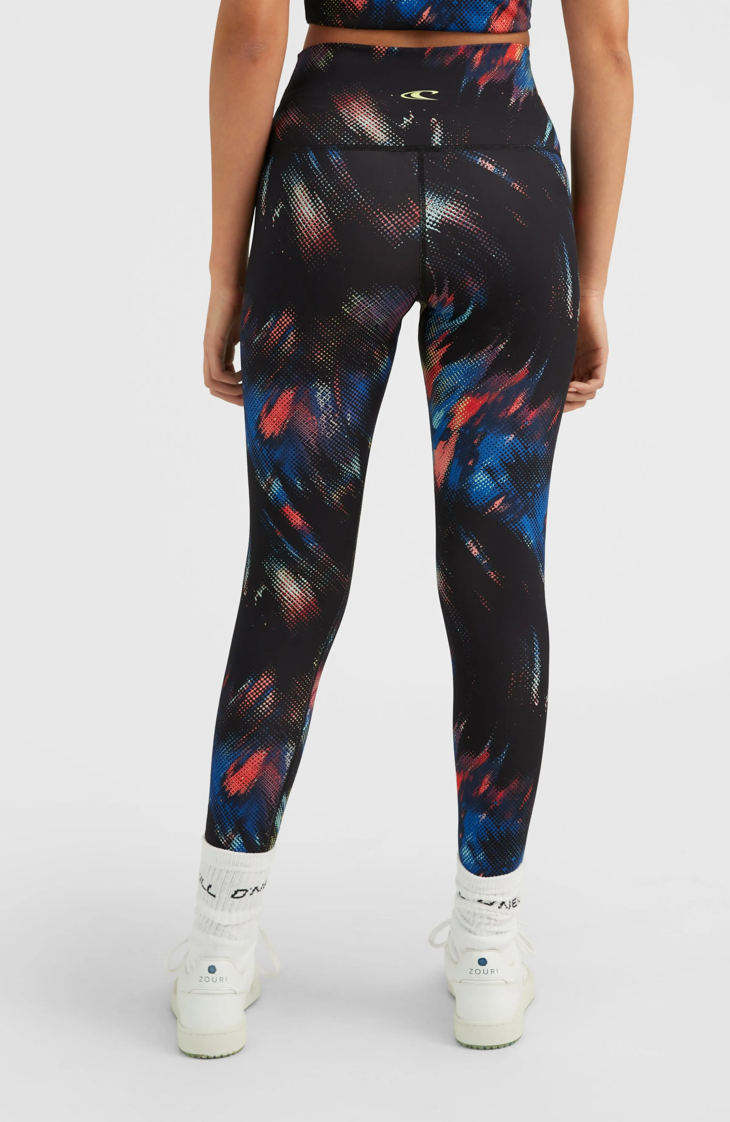Active High Waist Leggings | Black Future Fade