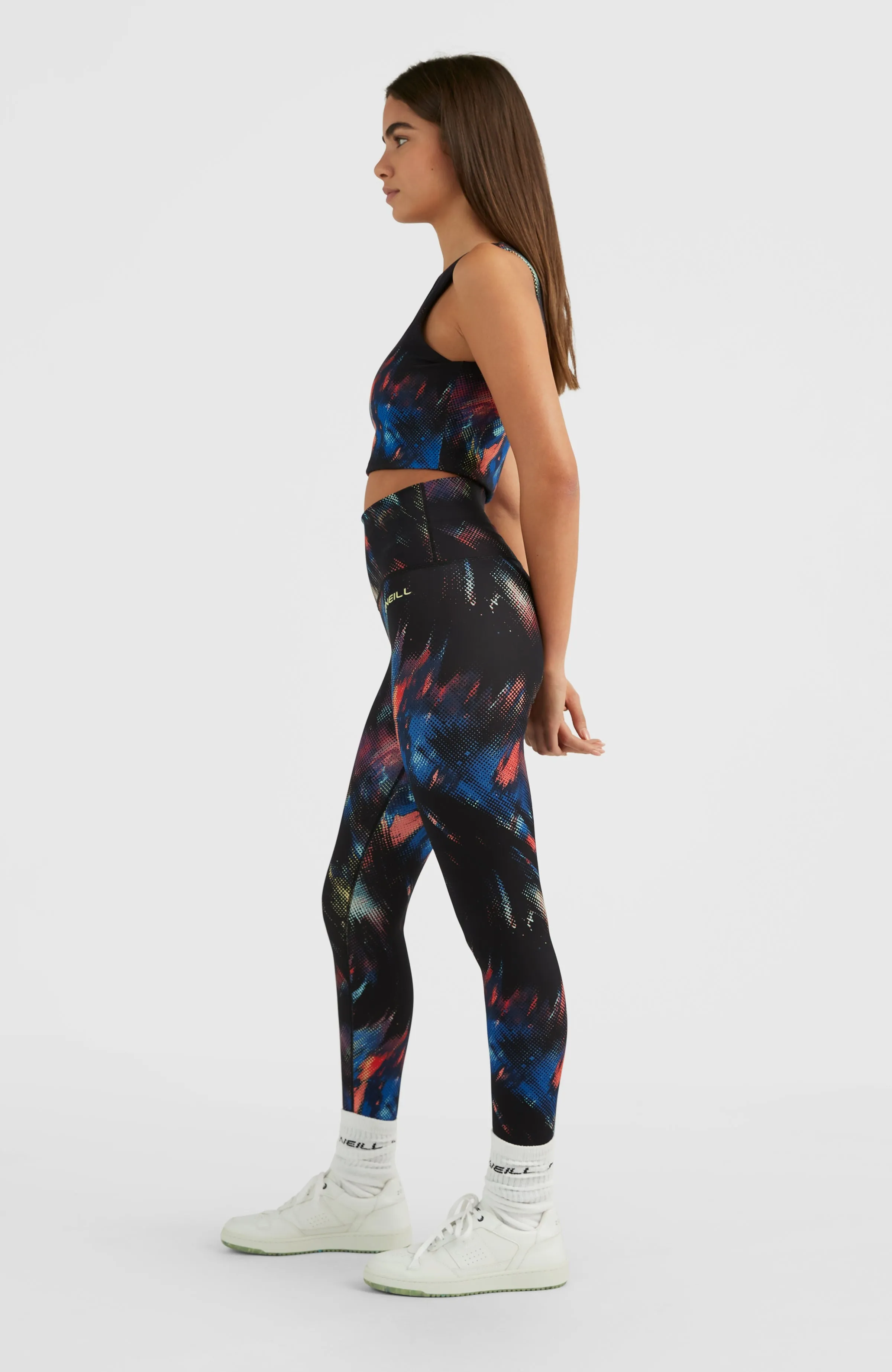 Active High Waist Leggings | Black Future Fade