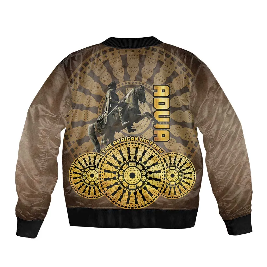 Adwa Victory Day Sleeve Zip Bomber Jacket Adwa Battle Shield - Vintage Style LT15