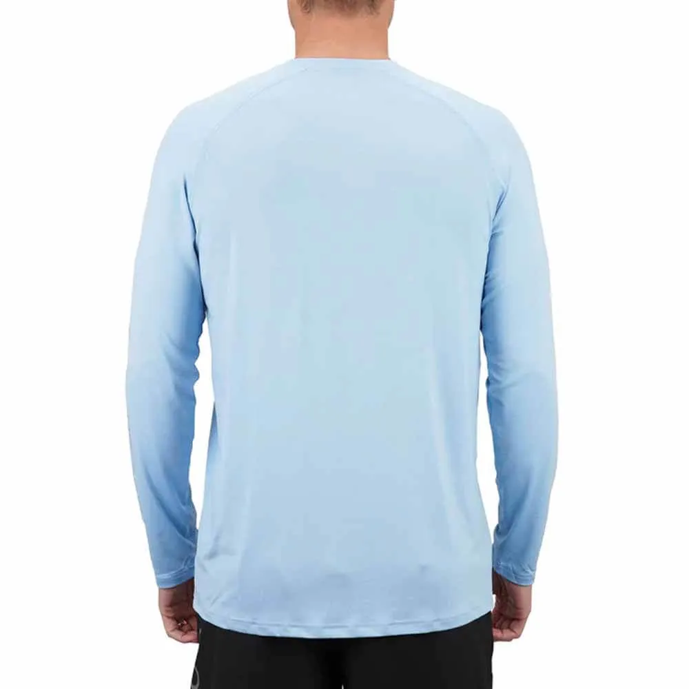 Aftco Airy Blue Heather Samurai 2 L/S Performance Shirt