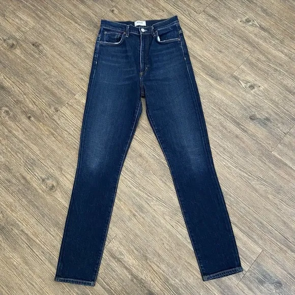 AGOLDE Pinch Waist Skinny High Rise Stretch Denim Jeans Size 26