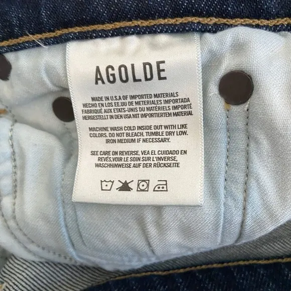 AGOLDE Pinch Waist Skinny High Rise Stretch Denim Jeans Size 26