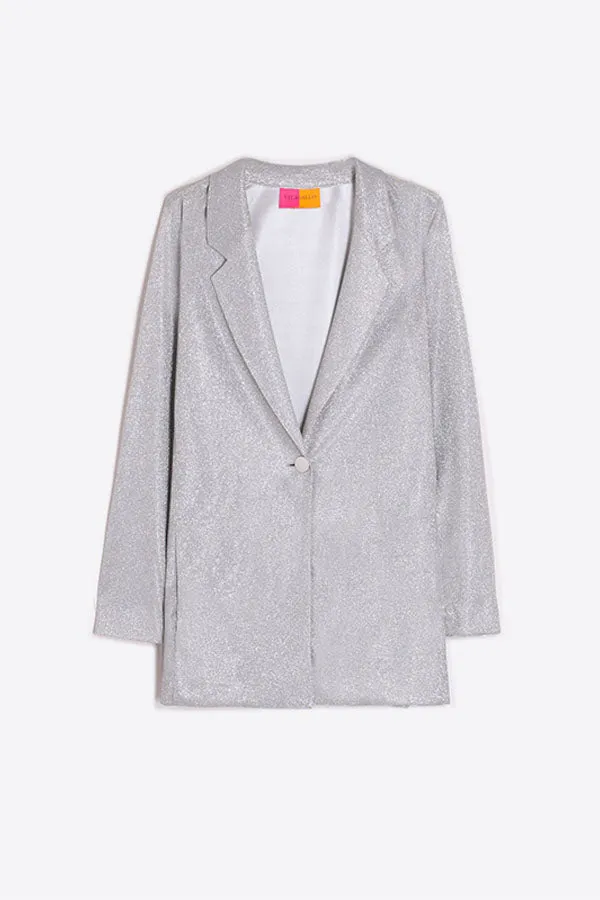 ALINA METALLIC SILVER JACKET