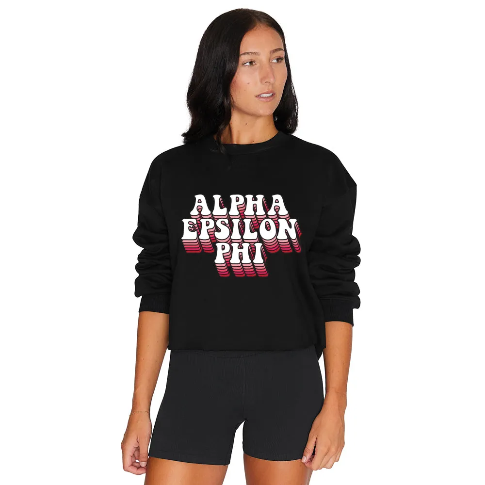 Alpha Epsilon Phi Retro Crewneck