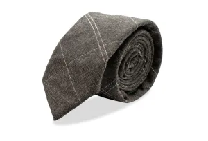 Amapa Brown Linen Tie