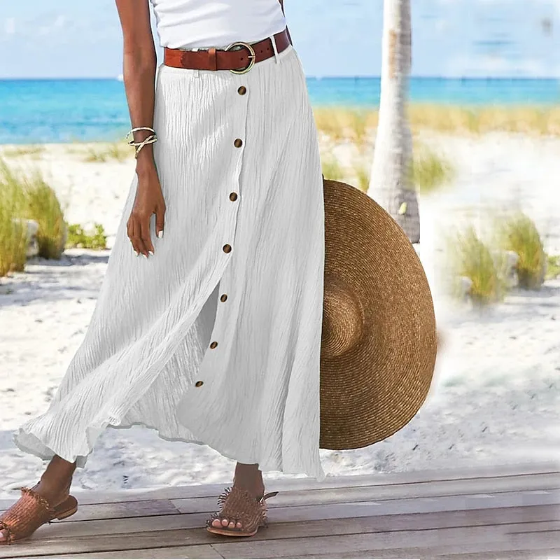 Amelia - Summer Linen Skirt