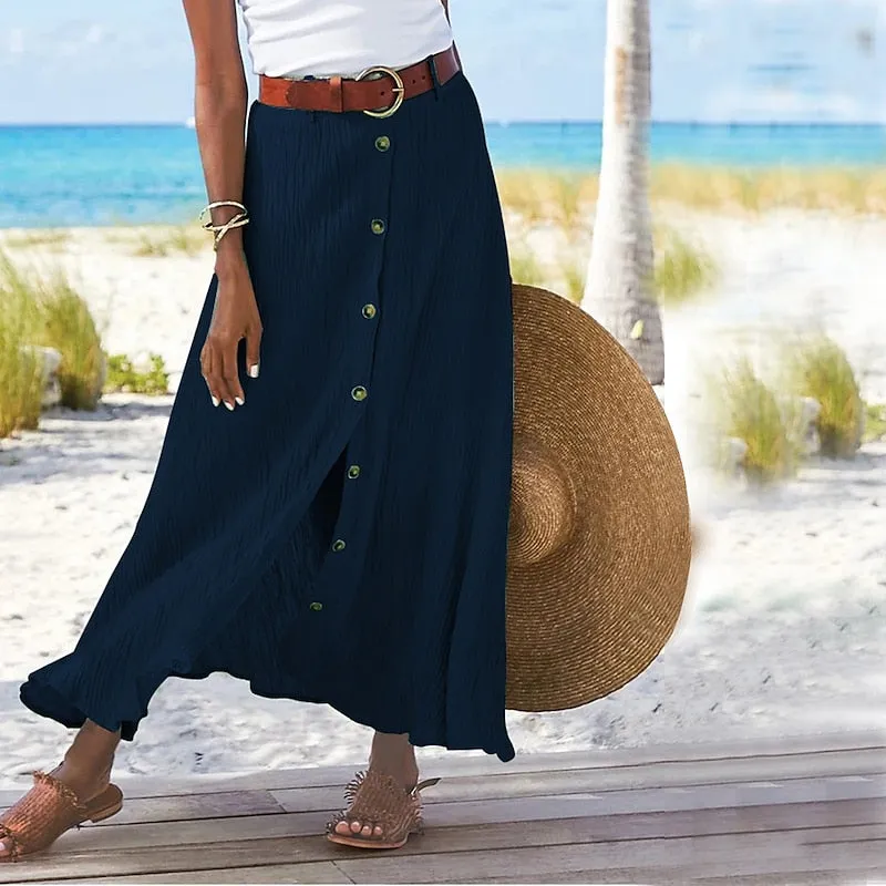 Amelia - Summer Linen Skirt