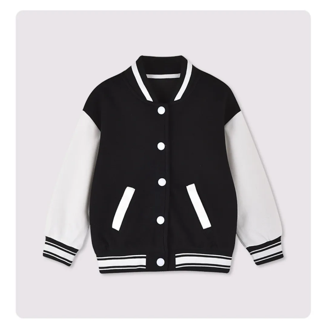 American Style Varsity Jacket - Black