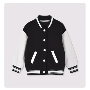 American Style Varsity Jacket - Black