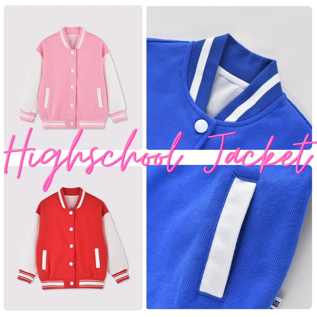 American Style Varsity Jacket - Black