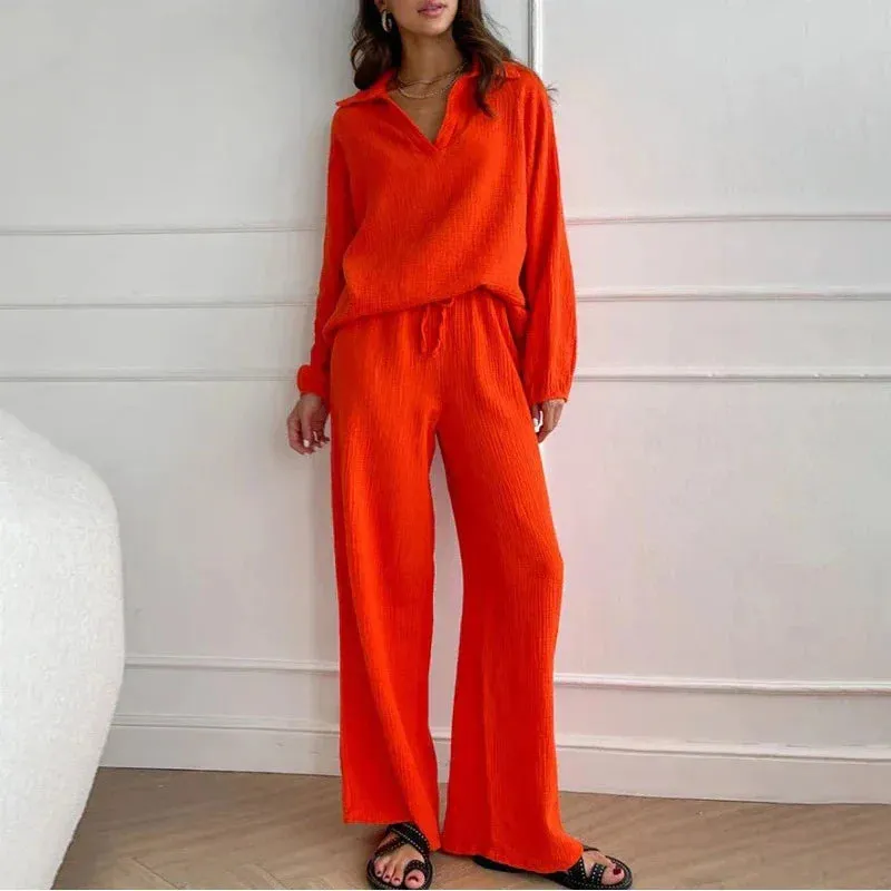 Arbitra - Loose casual top and pants two-piece set
