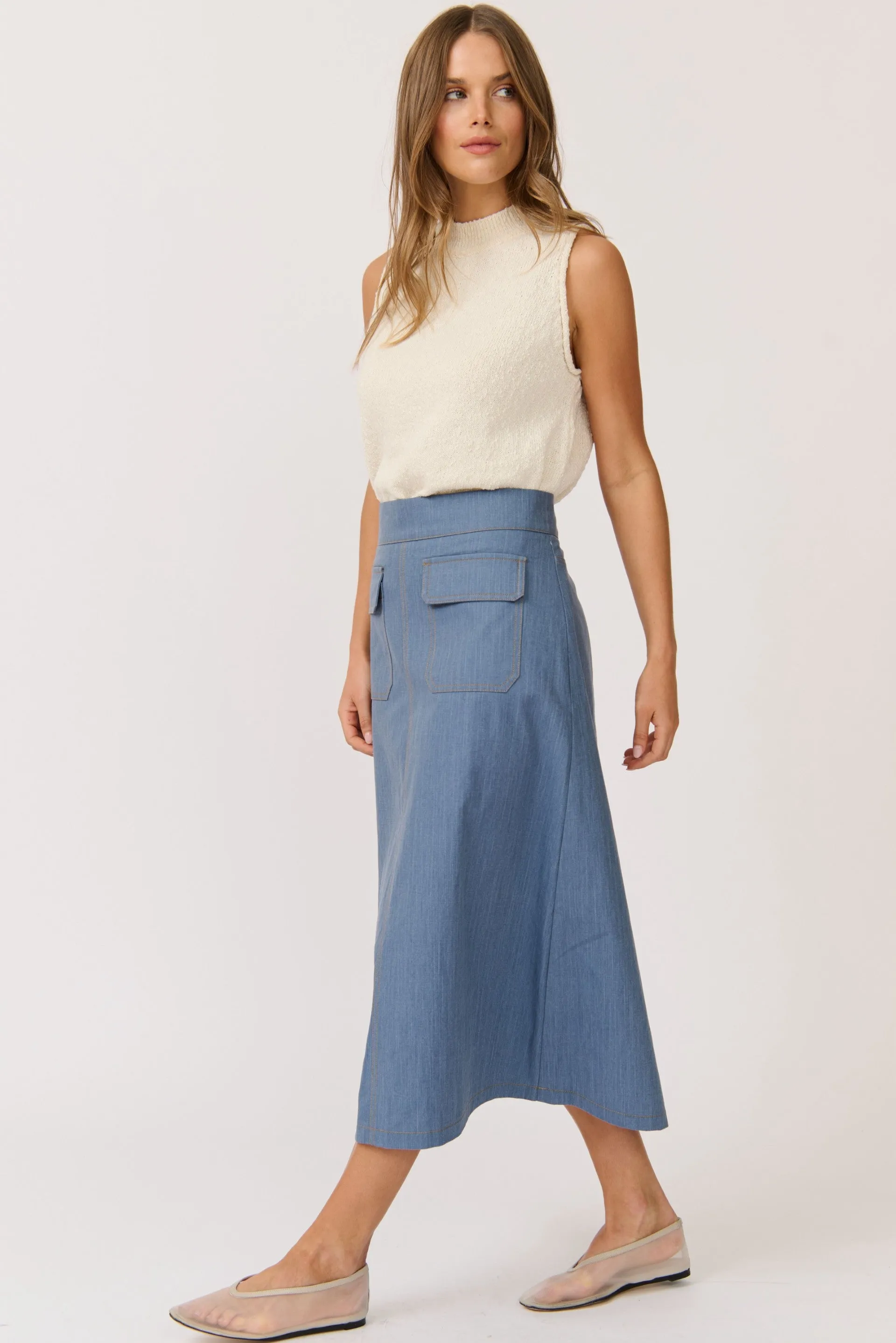 ASTRID SKIRT || DENIM