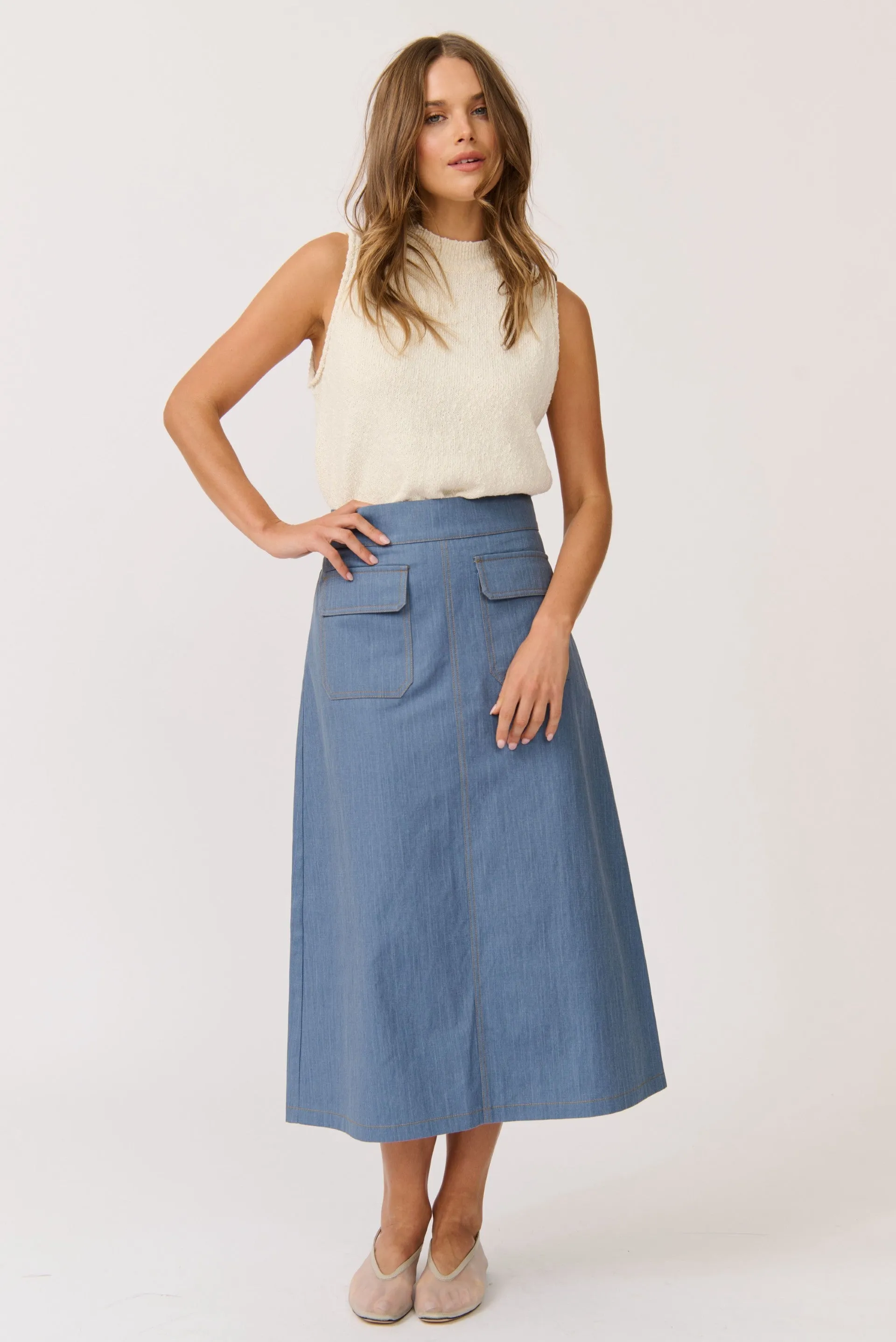 ASTRID SKIRT || DENIM