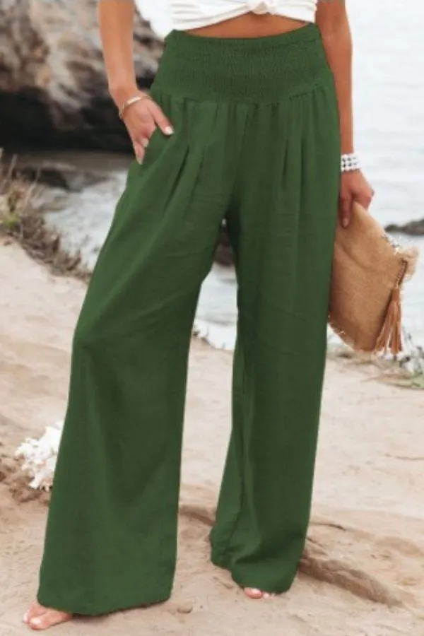 Autumn - Cotton Pants with High Waist