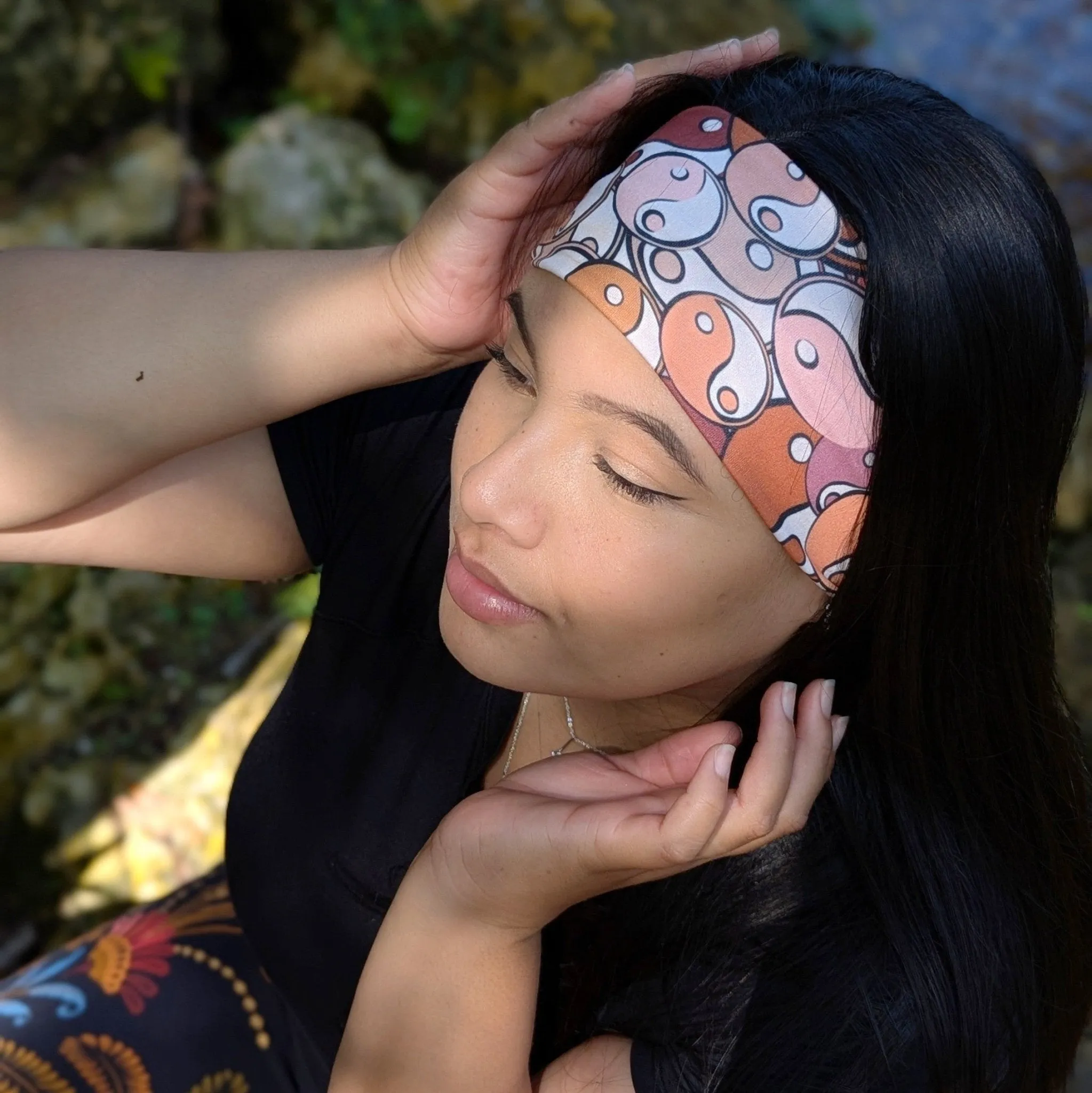 Autumn Yin Yang Stretch Headband