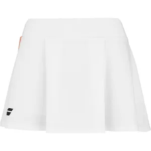 Babolat Play Womens Tennis Skirt - White / Orange
