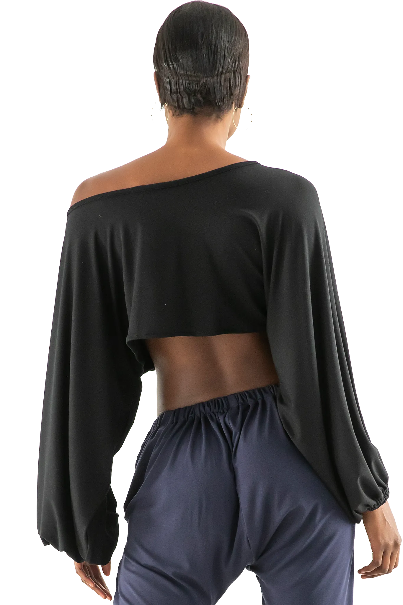 Bamboo Knit Cropped Sleeves