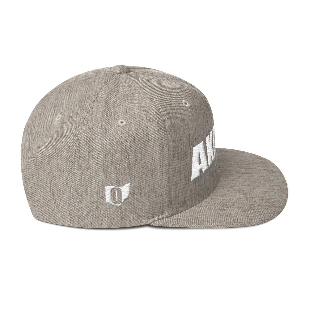 Beautiful Akron 2 Embroidered Snapback Hat