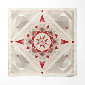 BEAUTIFUL STAR GEOMETRIC SILK POCKET SQUARE