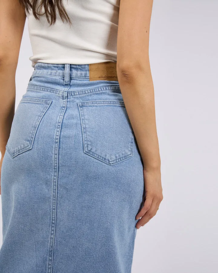 Becca Maxi Skirt - Light Blue