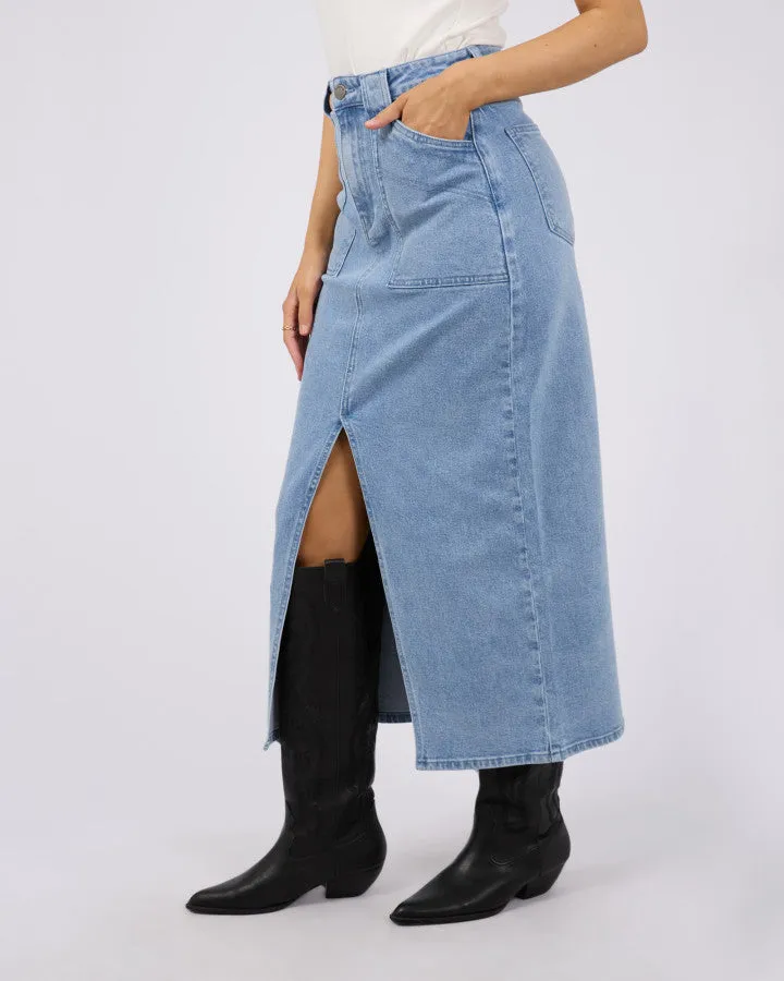 Becca Maxi Skirt - Light Blue