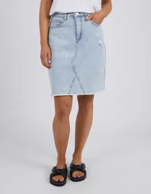 BELLE DENIM SKIRT || LIGHT BLUE