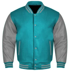 Best Varsity Jackets - Sky Blue Gray