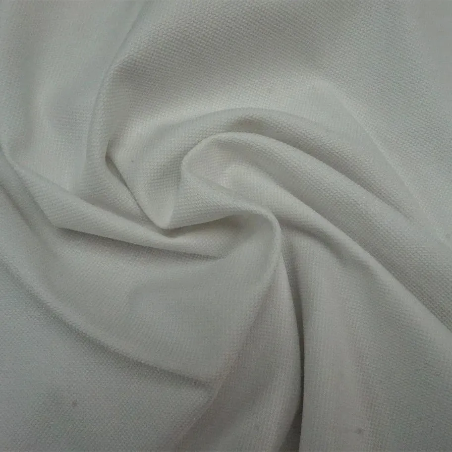Bingham - Stretch Woven - White
