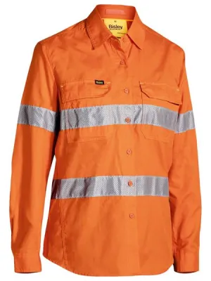 Bisley BL6416T Womens Taped Hi Vis X Airflow™ Ripstop Shirt