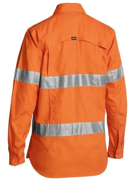 Bisley BL6416T Womens Taped Hi Vis X Airflow™ Ripstop Shirt