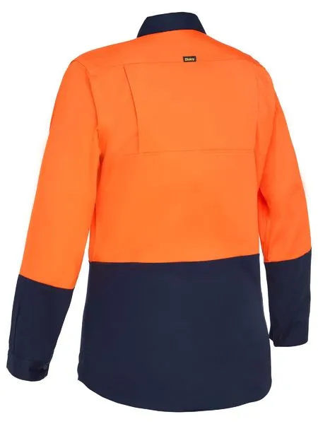 Bisley BL6895 Womens Cool Lightweight Hi Vis Drill Shirt