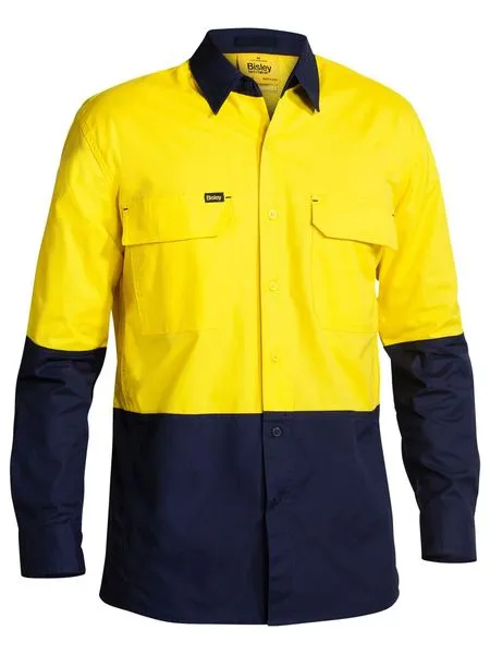 Bisley BS6415 Modern Fit Two Tone Hi Vis X Airflow™ Ripstop Shirt